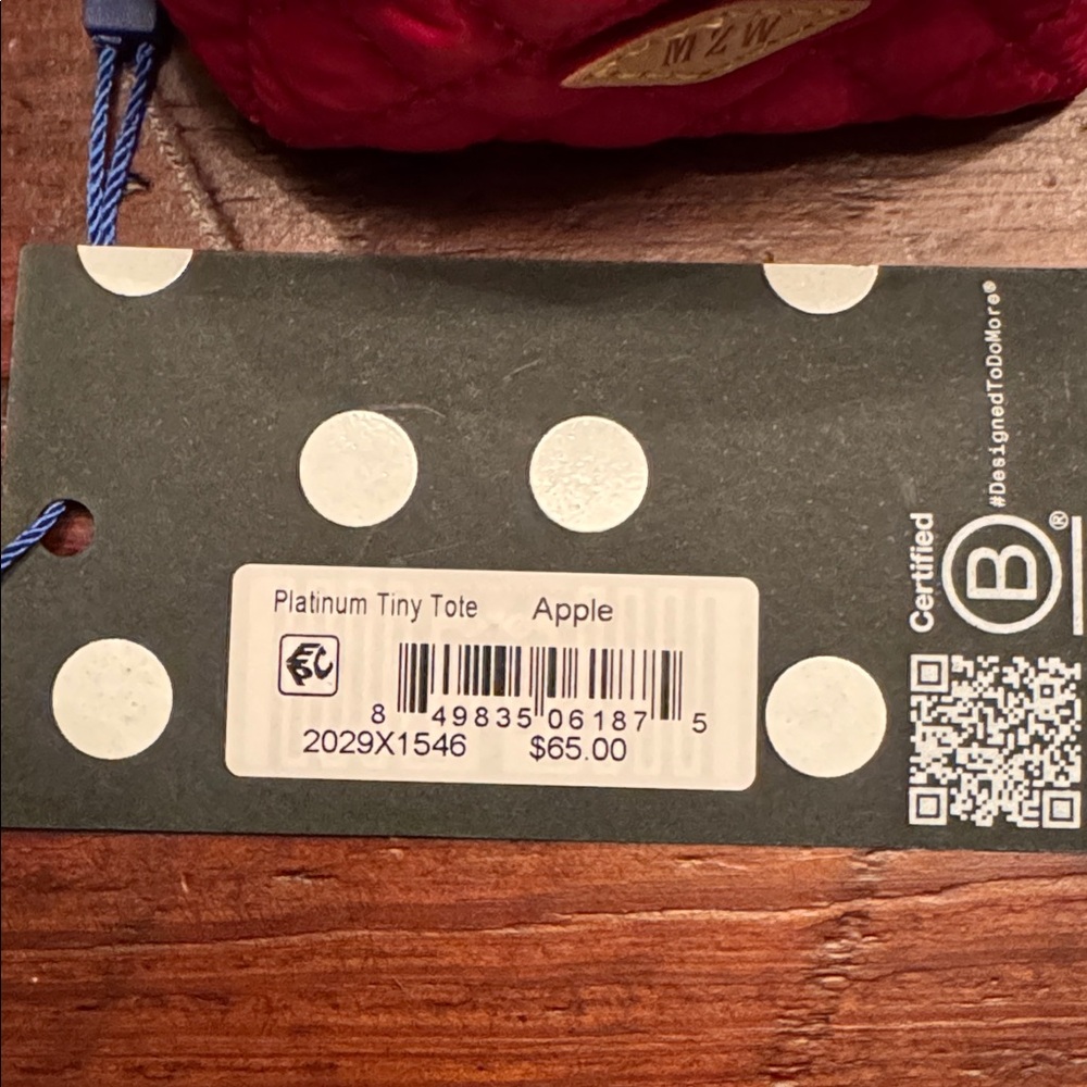 MZ Wallace Apple Tiny Tote NWT - Picture 2 of 3